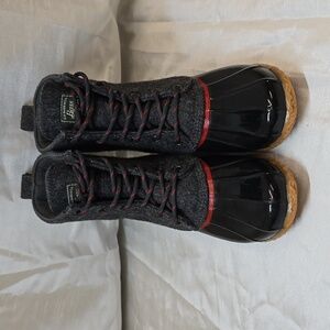 Bass Harlequin Lace Up Duck Boots Womens Size 7 Worn Once